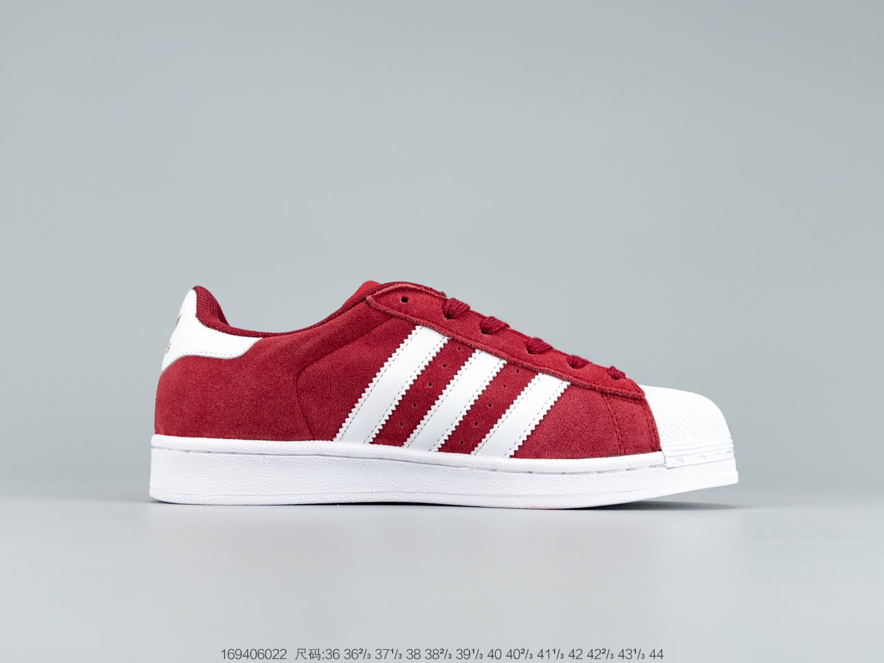 120 阿迪达斯 Adidas Superstar 80S “基督红”金标贝壳头三叶草贝壳头板男女鞋夏季金标运动休闲鞋  B25962