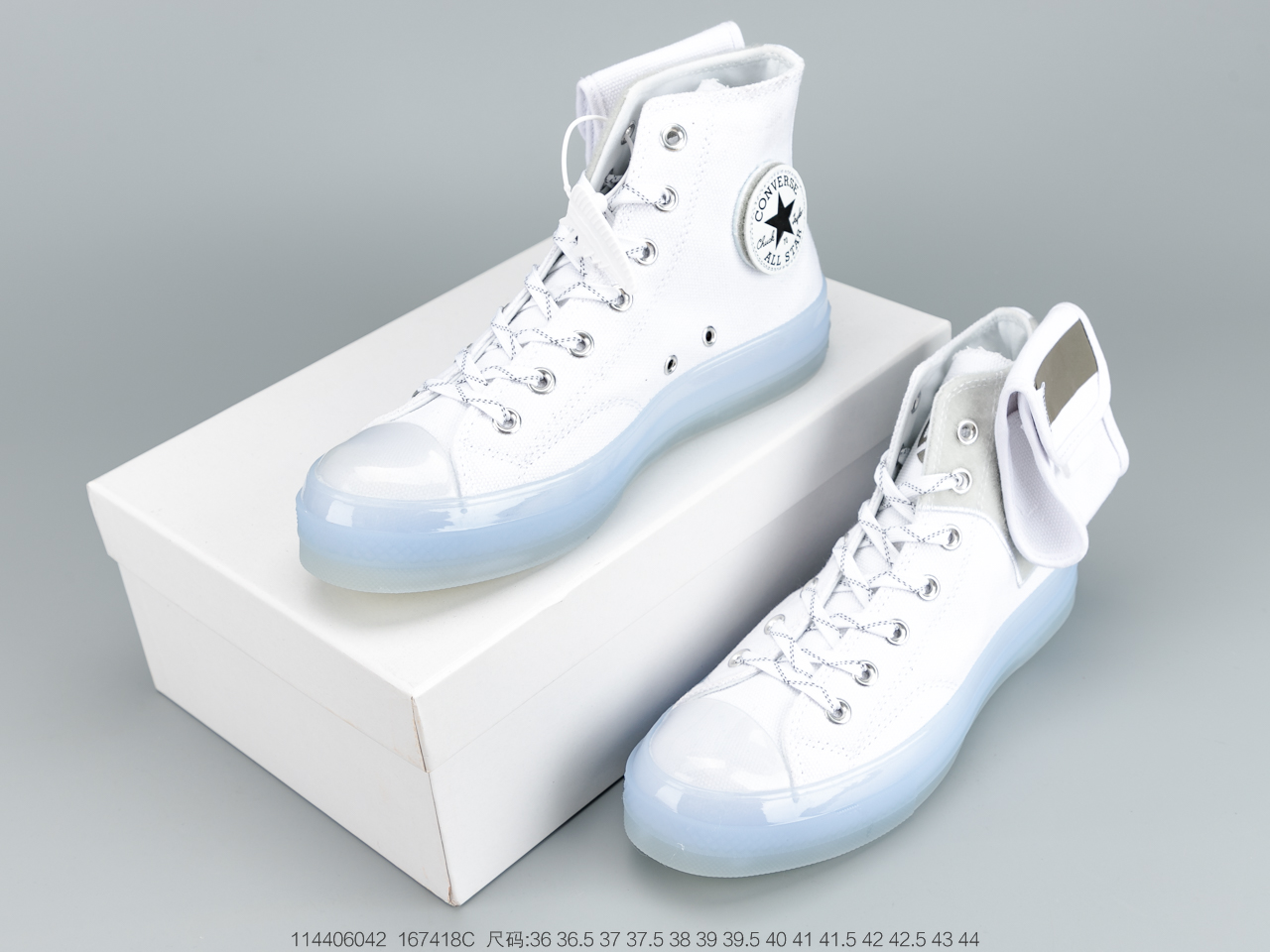 130 匡威 Converse x Lay Zhang Chuck 1970s 张艺兴联名 白色口袋 高帮休闲运动板鞋