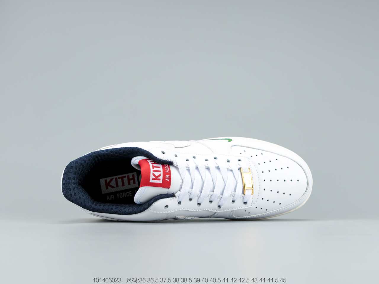 170 KITH x Nike Air Force 1 Low 白绿联名 空军一号低帮百搭休闲运动板鞋 CU2980-193