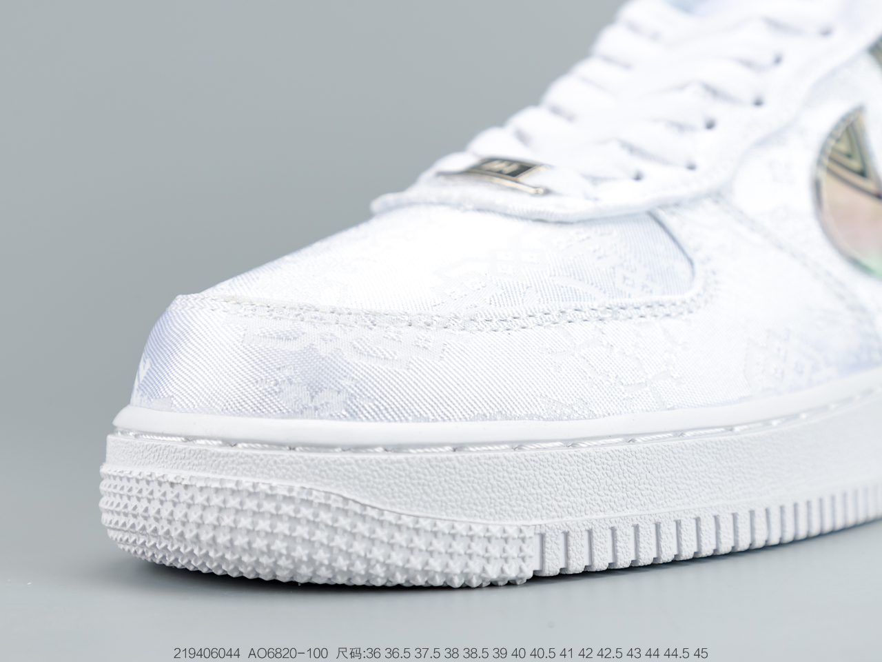 240公司级 耐克Nike Air Force 1 Low Silk 联名款丝绸白低帮休闲板鞋  AO6820-100
