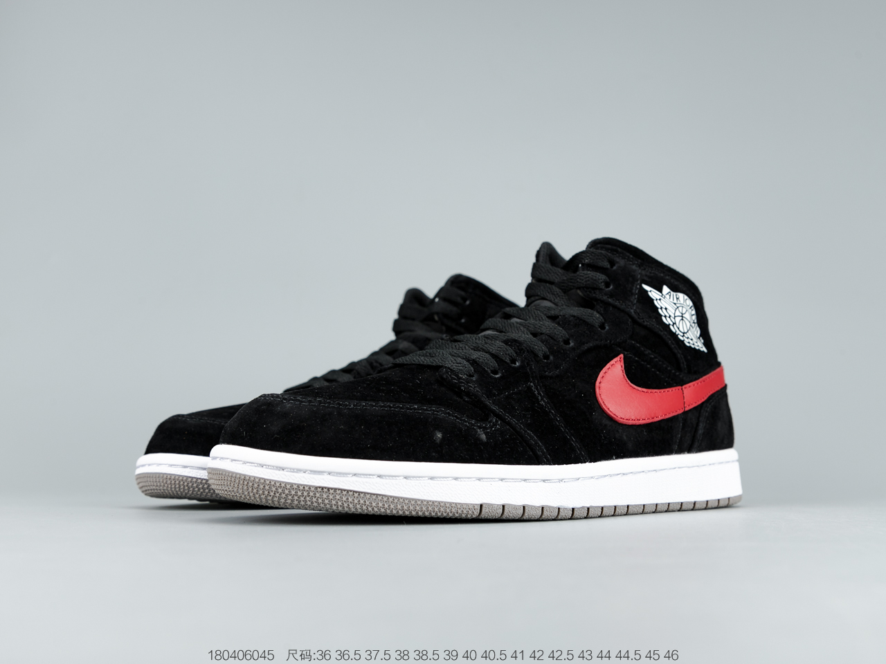 300 头层皮乔丹Air Jordan 1 Mid 35周年限定配色中帮系列  554724-065