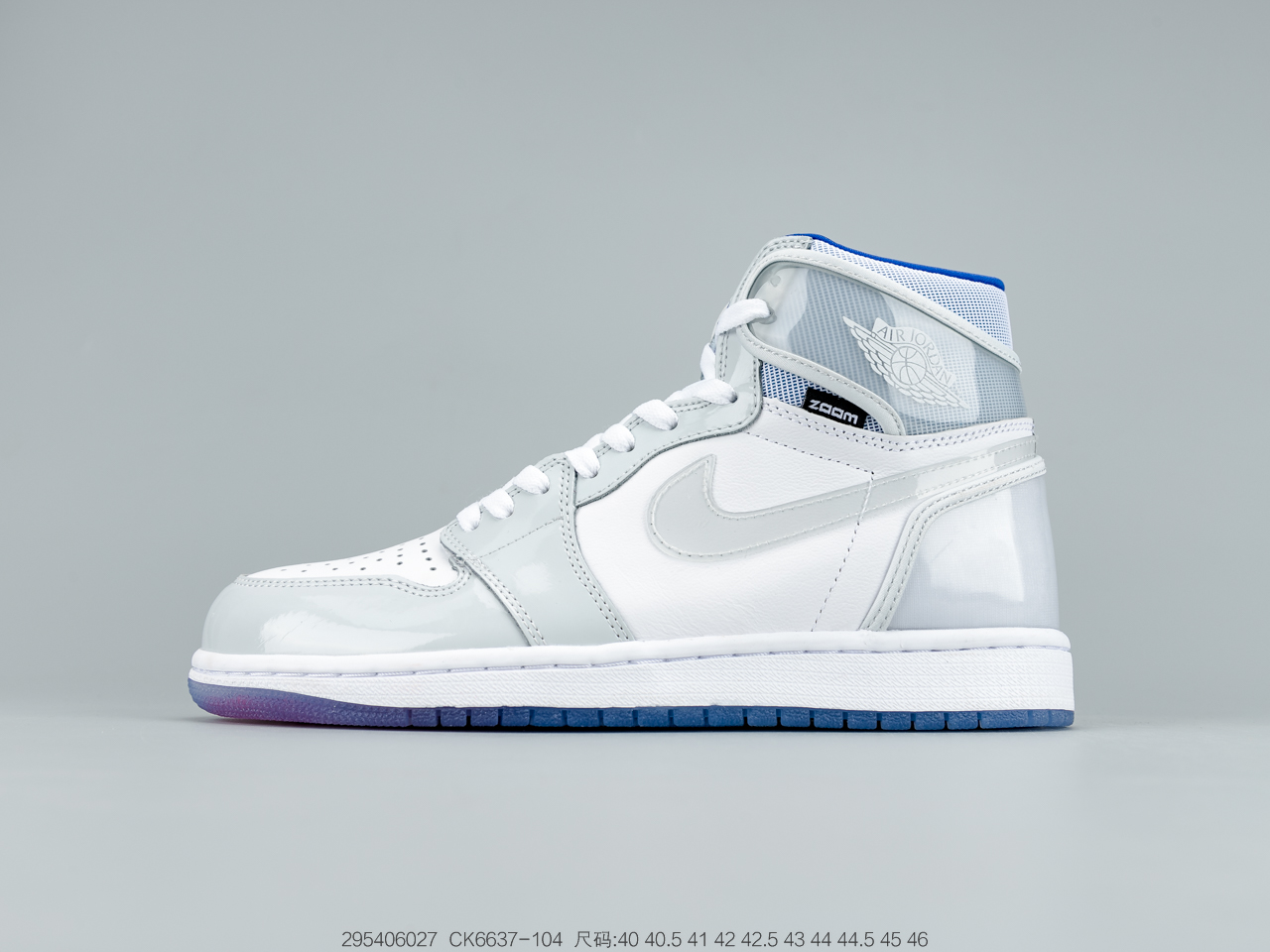 380 Dior x 乔丹Air Jordan 1 Retro High Premium “Racer Blue”白蓝 AJ1 乔1 小迪奥联名 高帮文化复古休闲运动板鞋CK6637-104