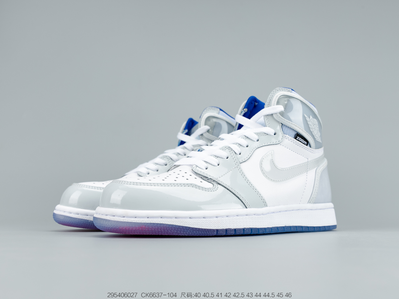 380 Dior x 乔丹Air Jordan 1 Retro High Premium “Racer Blue”白蓝 AJ1 乔1 小迪奥联名 高帮文化复古休闲运动板鞋CK6637-104