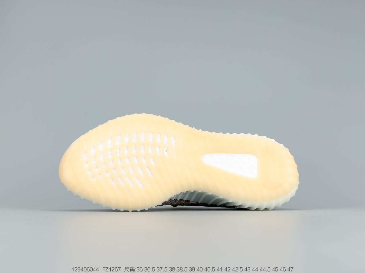 240公司级真爆 阿迪达斯adidas YEEZY BOOST 350 V2百搭轻便爆米花中底休闲运动慢跑鞋“灰橙尾灯” FZ1267