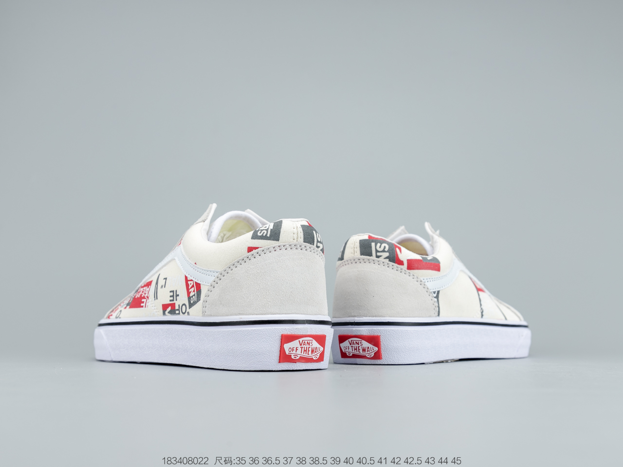 44 120 万斯VANS 小头拼接低帮情侣款休闲板鞋