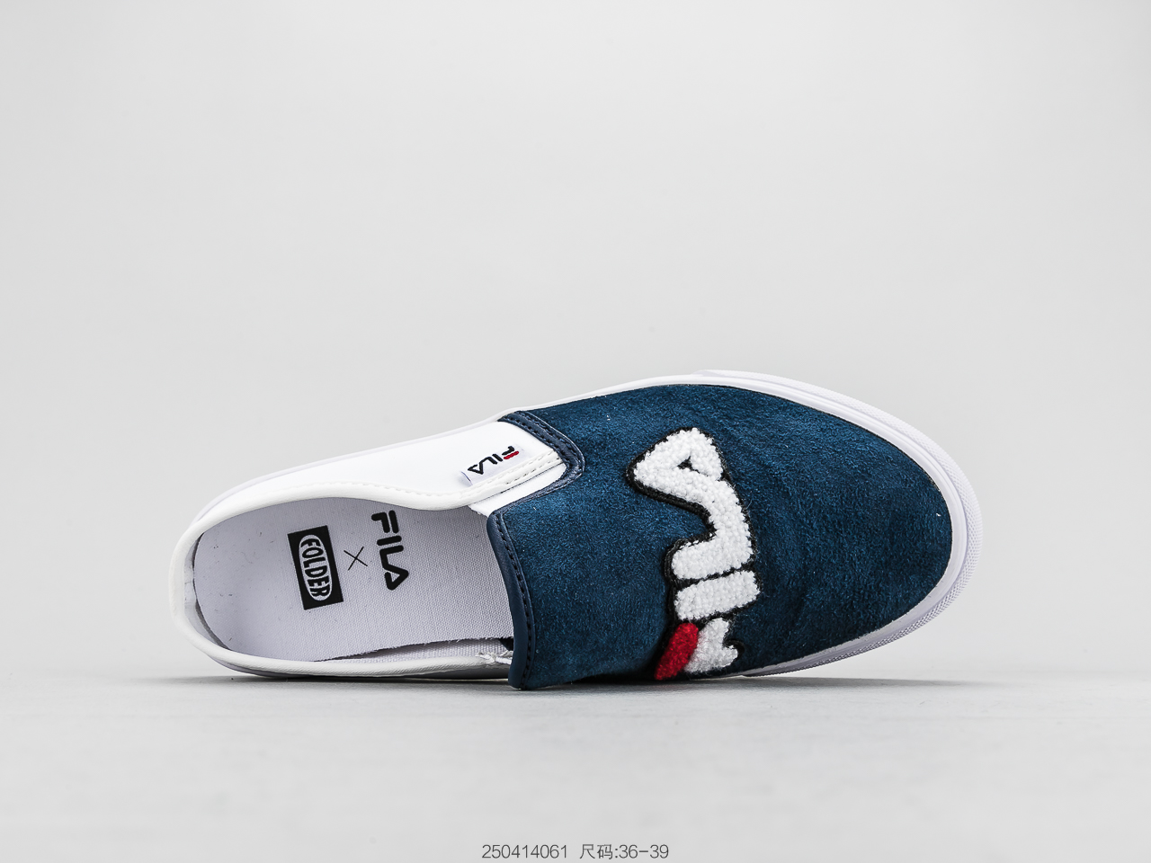 90 斐乐 FILA Classis Kicks Mule 皮面半拖 拖鞋 一脚蹬板鞋