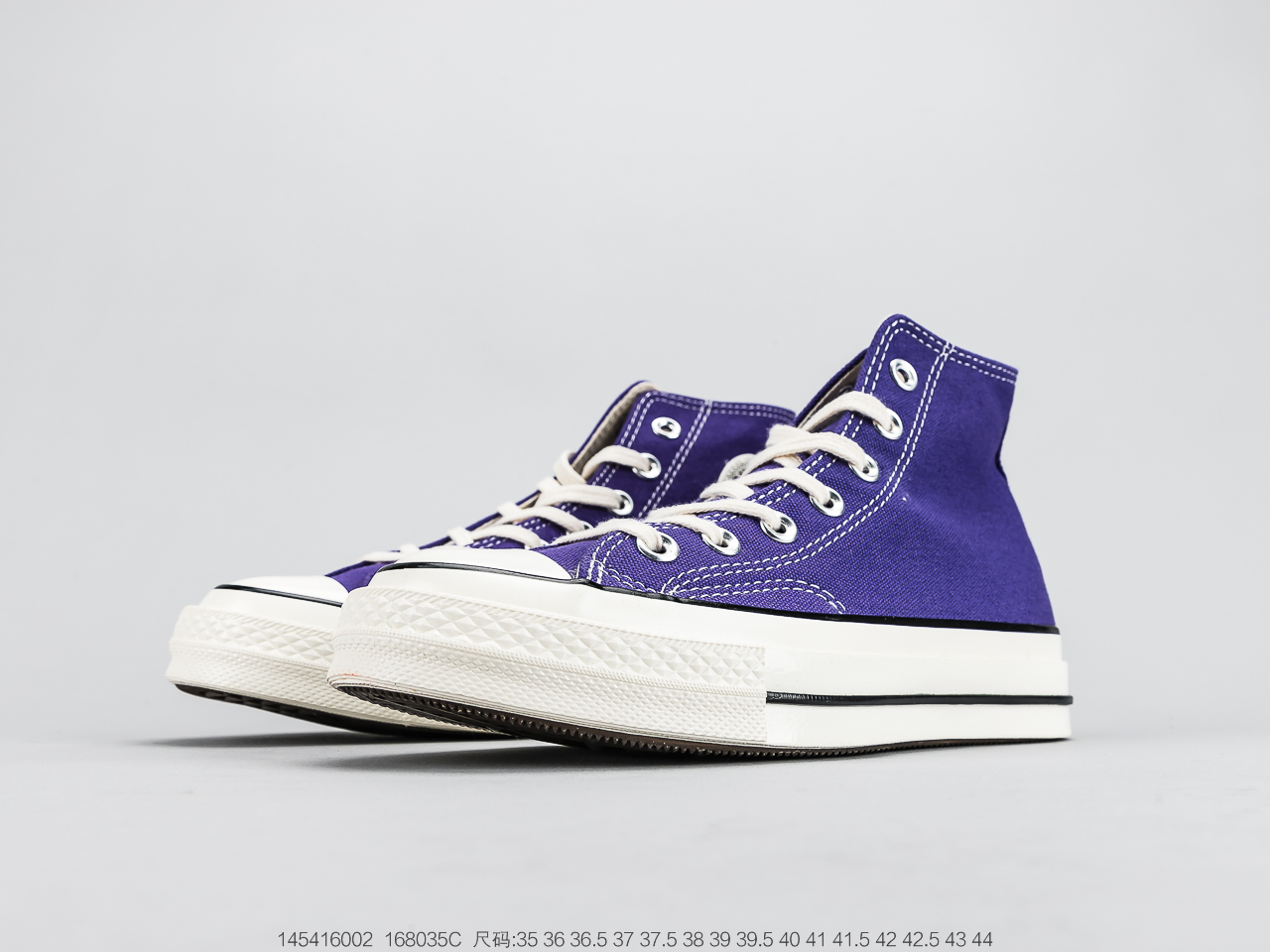 110 匡威Converse Chuck Taylor All Star 1970 HiNightshadeEgretBlack复古三星标高帮拼接麂皮休闲运动硫化板鞋