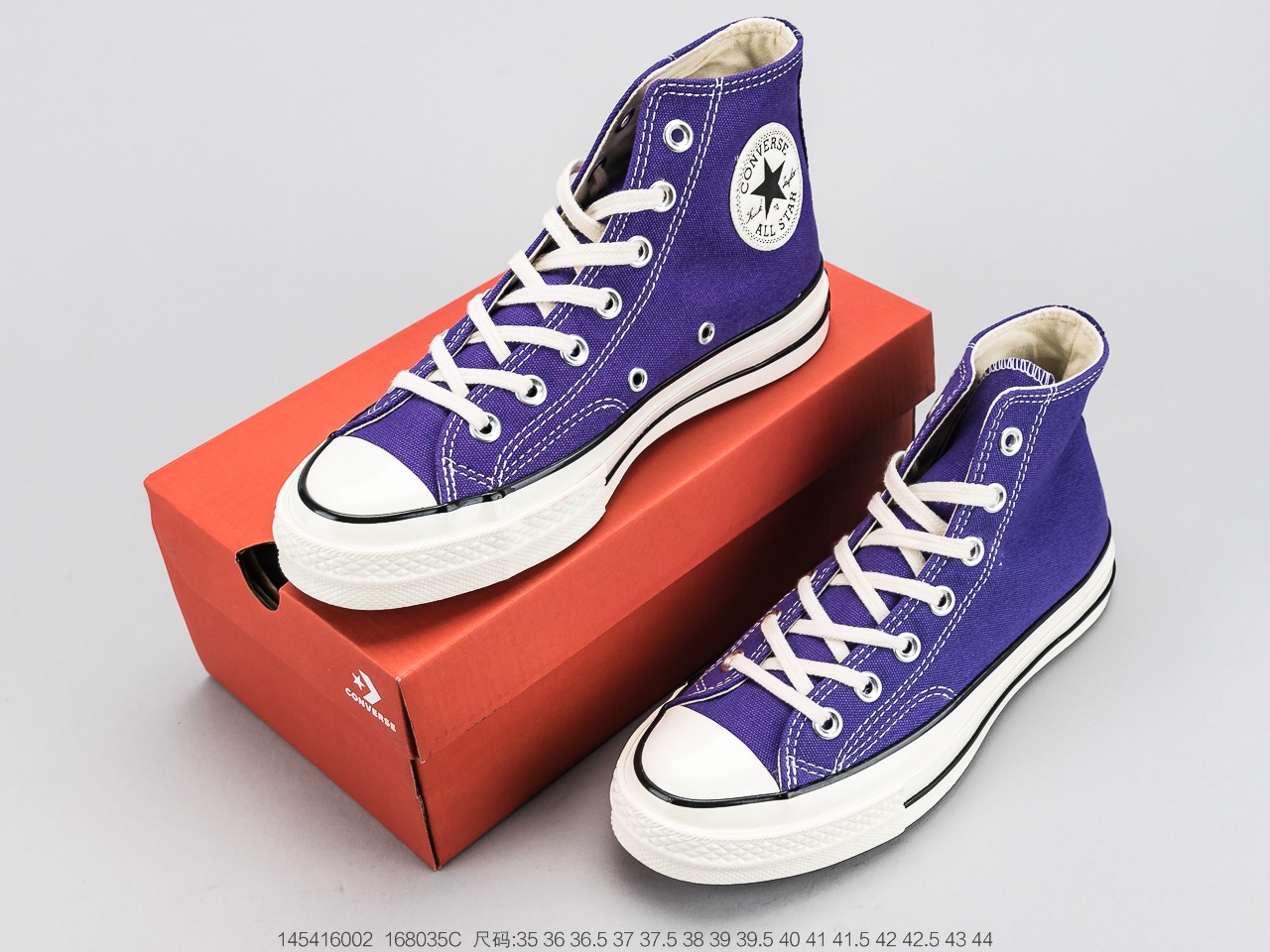 110 匡威Converse Chuck Taylor All Star 1970 HiNightshadeEgretBlack复古三星标高帮拼接麂皮休闲运动硫化板鞋