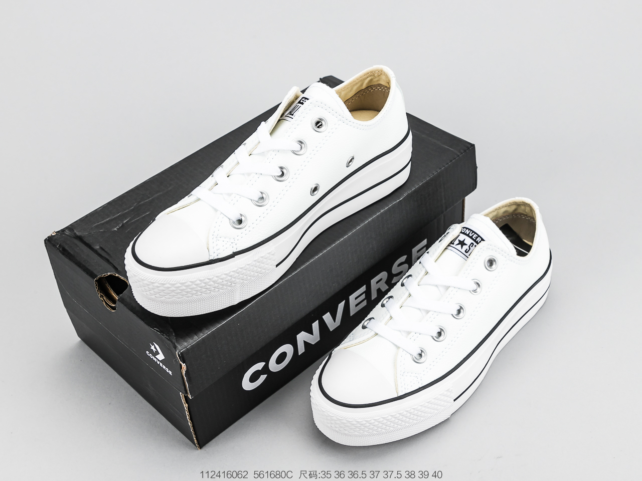 140增高款 匡威Converse All Star 厚底增高鞋轻便休闲鞋