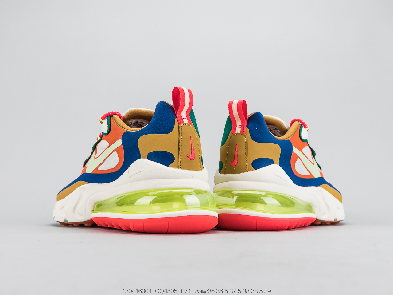 220公司级 耐克NIKE AIR MAX 270 React 半掌气垫跑步鞋 CQ4805-0711