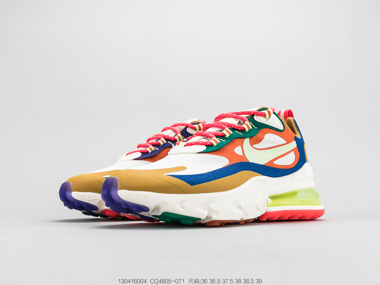 220公司级 耐克NIKE AIR MAX 270 React 半掌气垫跑步鞋 CQ4805-0711