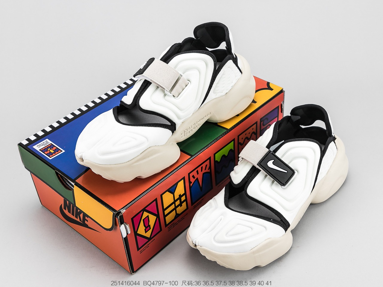 240公司 耐克 紫色 Nike Aqua Rift “Summit White”阿拉蕾 忍者分趾 网红老爹鞋 BQ4797