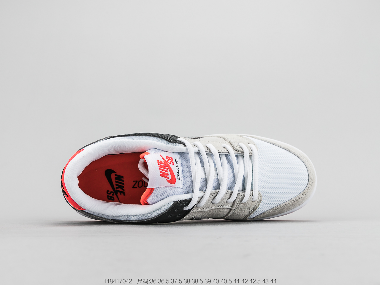 130 耐克 Nike Dunk SB Low Pro ISO 红外线这双鞋的构色方案非常经典CD2563-004