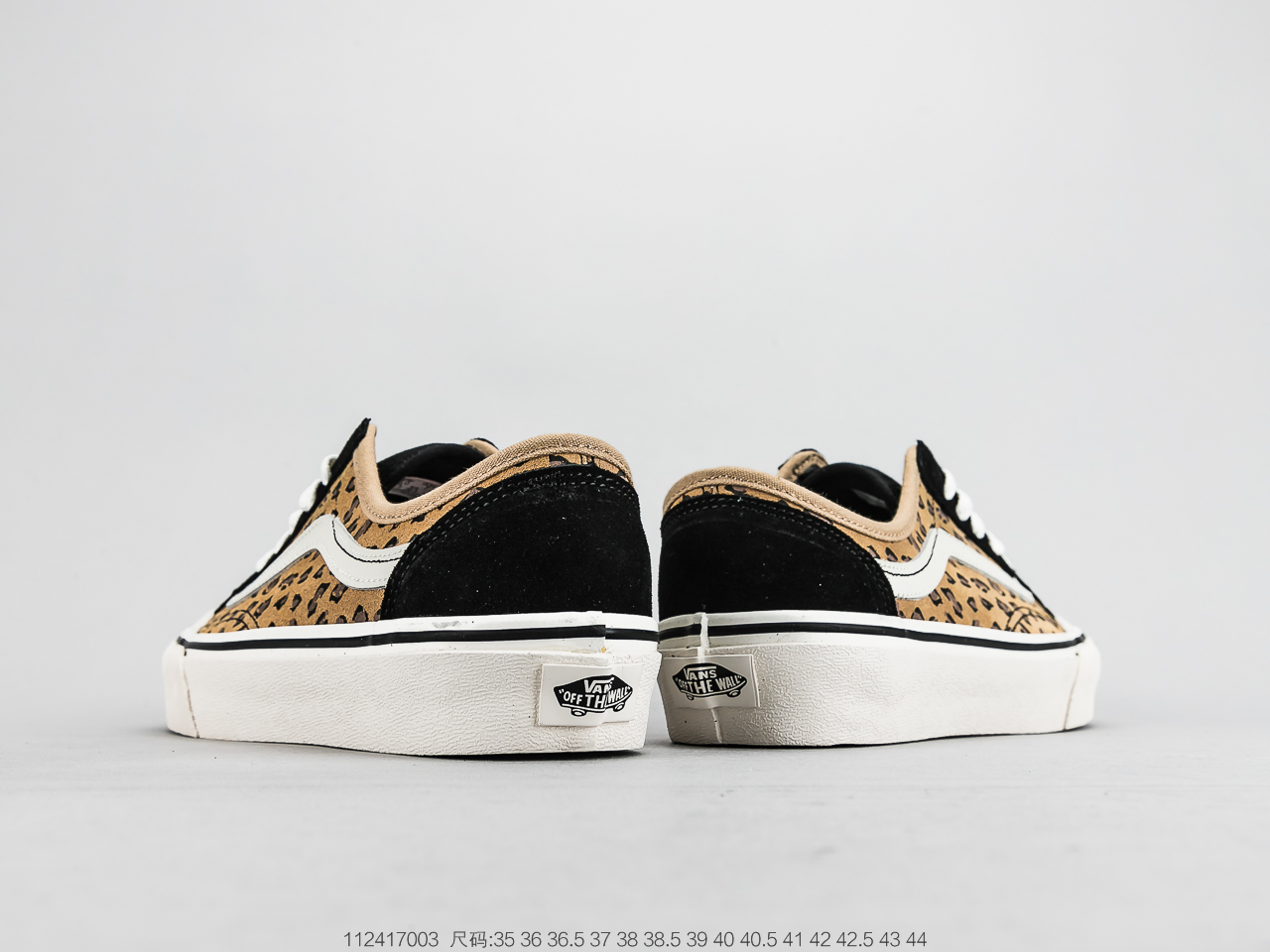 160 万斯Vans  低帮 豹纹 安纳海姆 Vault OG Authentic LX 豹纹 高端支线硫化帆布低帮休闲板鞋