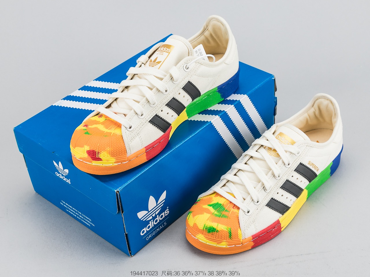 170公司级头层 官方新色 阿迪达斯 Adidas Superstar  贝壳头经典百搭休闲运动板鞋 S82590