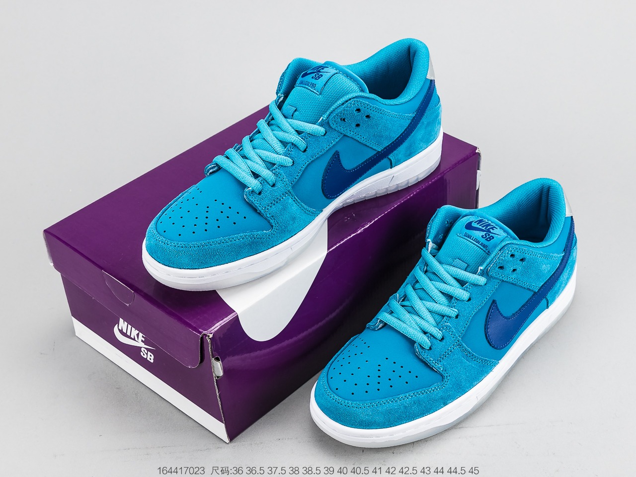 170 耐克 Nike SB Dunk Low Pro “Blue Fury” 蓝宝石 扣篮系列复古低帮休闲运动滑板板鞋BQ6817-400