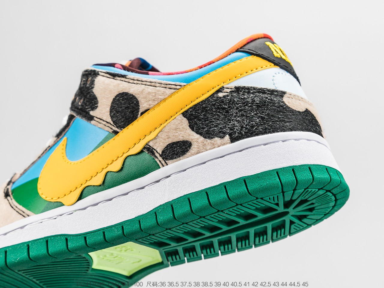 350 国冰淇淋品牌Ben & Jerry's x Nike SB Dunk Low Pro QSChunky Dunky扣篮系列低帮经典百搭休闲运动板鞋“牛奶冰淇淋”CU3244-100