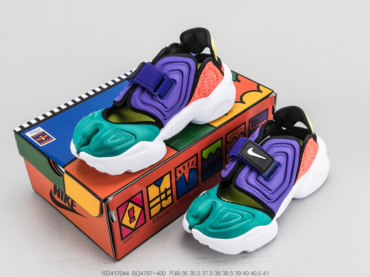 240 耐克Nike Aqua Rift “Summit White”阿拉蕾 忍者分趾 网红老爹鞋 BQ4797-001