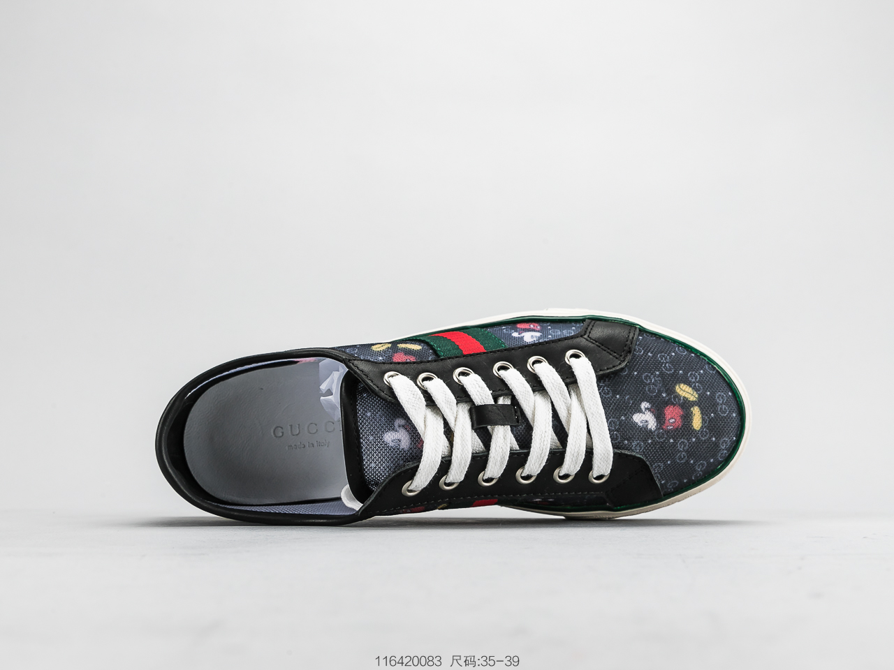 200 Gucci 古驰小白鞋系列 米老鼠配色出击可对比正品鞋面官方 帆布米老鼠