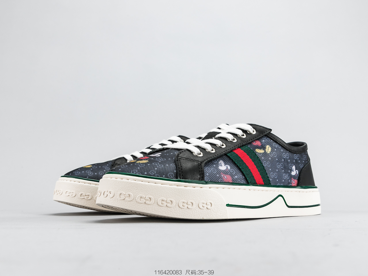 200 Gucci 古驰小白鞋系列 米老鼠配色出击可对比正品鞋面官方 帆布米老鼠