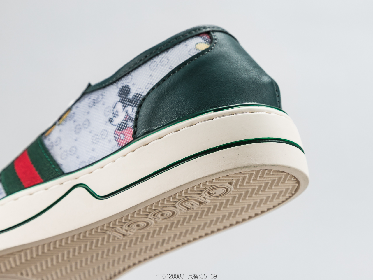 200 Gucci 古驰小白鞋系列 米老鼠配色出击可对比正品鞋面官方 帆布米老鼠 内里牛皮