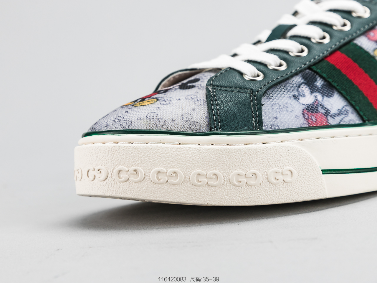 200 Gucci 古驰小白鞋系列 米老鼠配色出击可对比正品鞋面官方 帆布米老鼠 内里牛皮