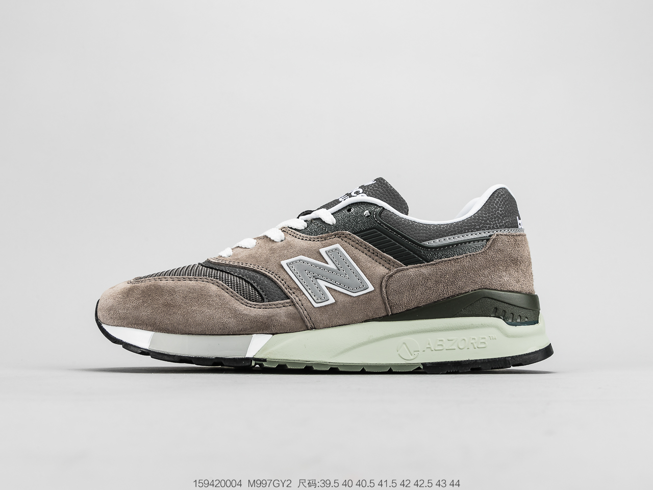 220公司级 新百伦New Balance NB997 高端美产鞋身以灰色色呈现M997GY2