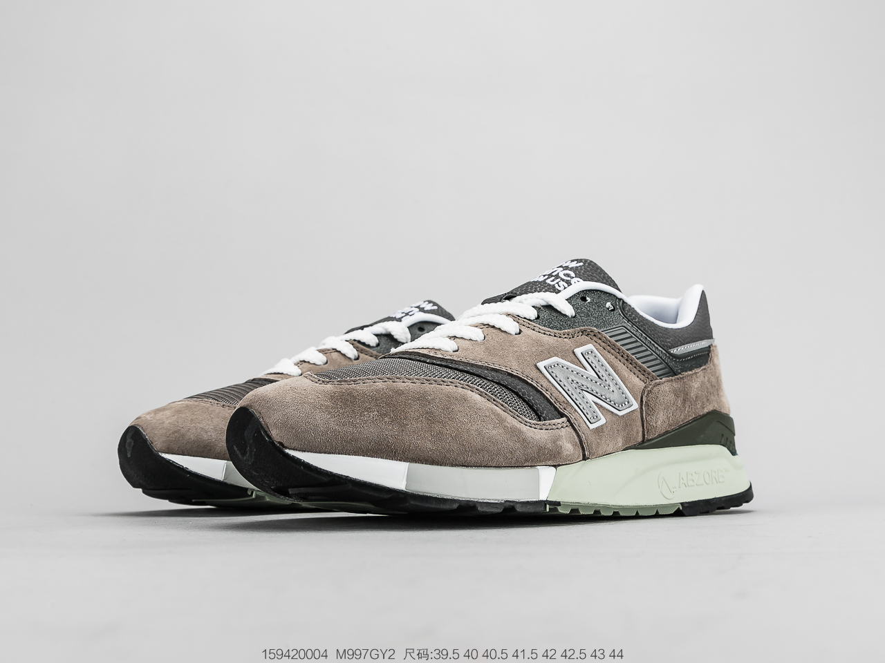 220公司级 新百伦New Balance NB997 高端美产鞋身以灰色色呈现M997GY2