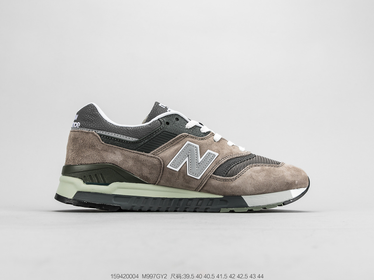 220公司级 新百伦New Balance NB997 高端美产鞋身以灰色色呈现M997GY2