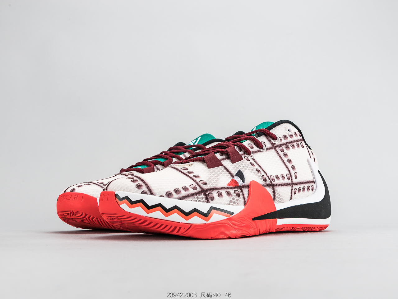 160 耐克 Nike Zoom Freak 1 GPX 一代字母哥签名款 倒钩 实战篮球鞋  BQ542-323