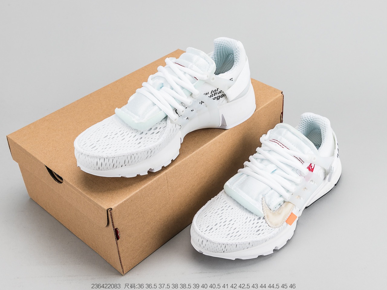 200 耐克 Nike Air Presto x OFF-WHITE 2.0 The Ten 耐克王解构 OW联名袜子跑鞋 AA3830-100