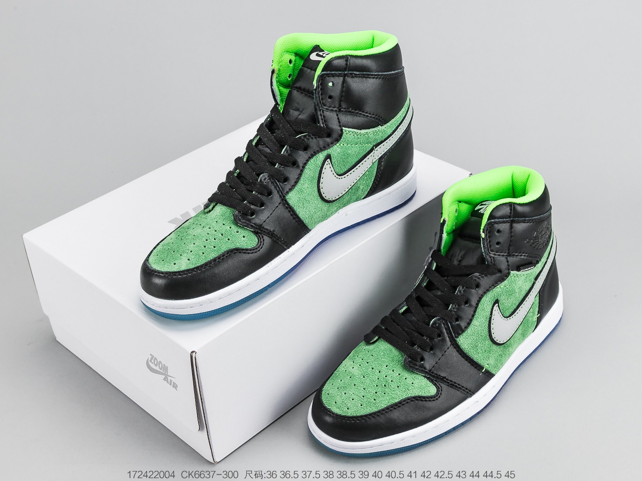 220 乔丹Air Jordan 1 High Zoom “Rage Green”AJ1 CK6637-300