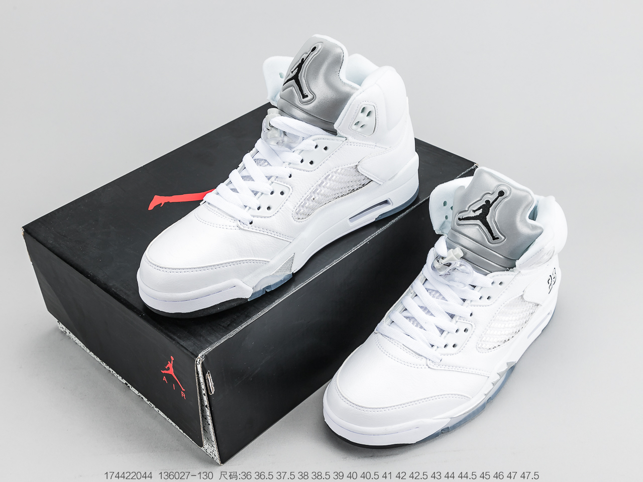 240 耐克 Nike Air Jordan 5xOFF White“梵蒂冈 AJ5时尚休闲运动篮球鞋 136027-130