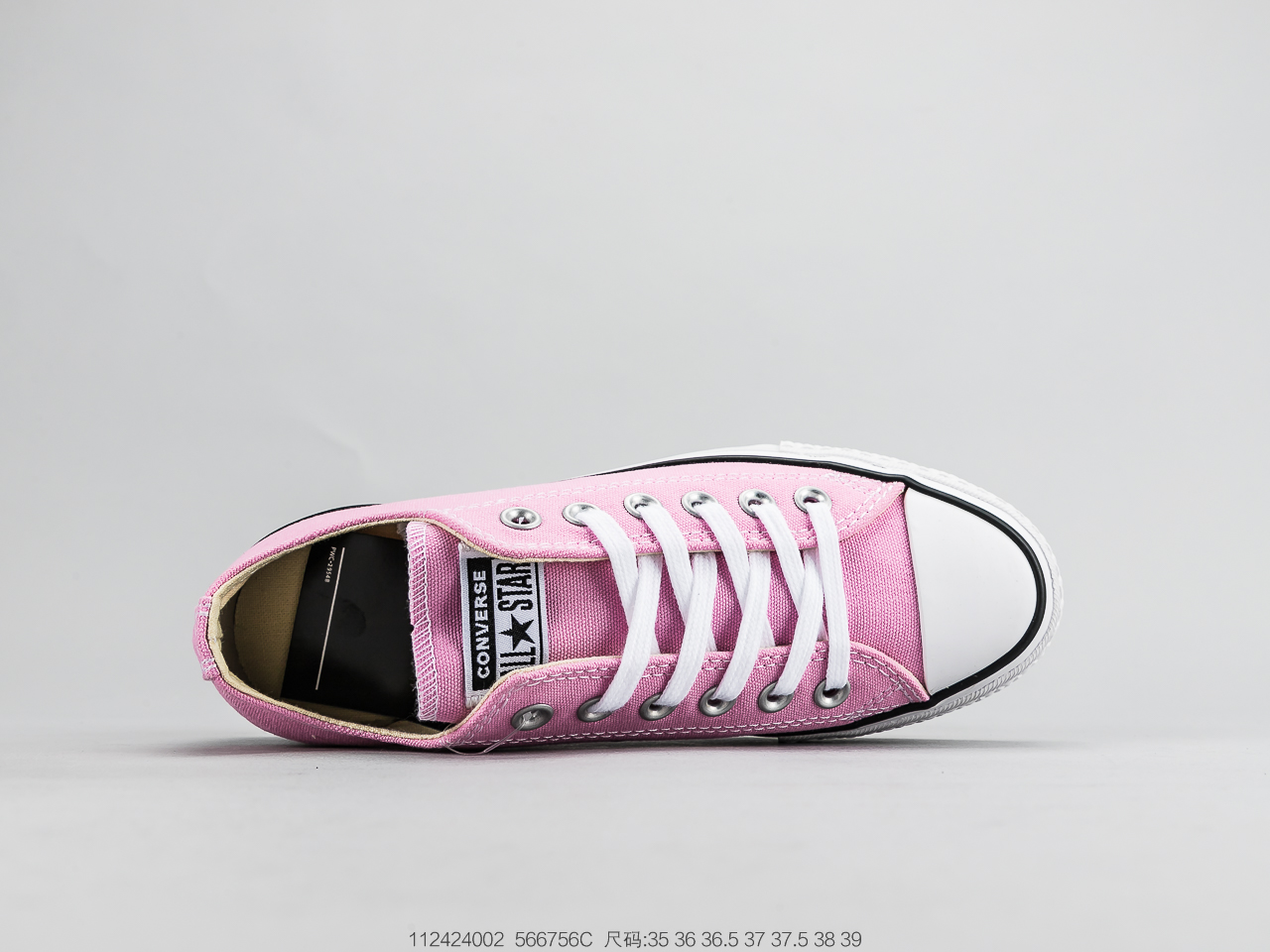 120 匡威Converse  All Star 女款厚底休闲板鞋 粉低香芋紫低