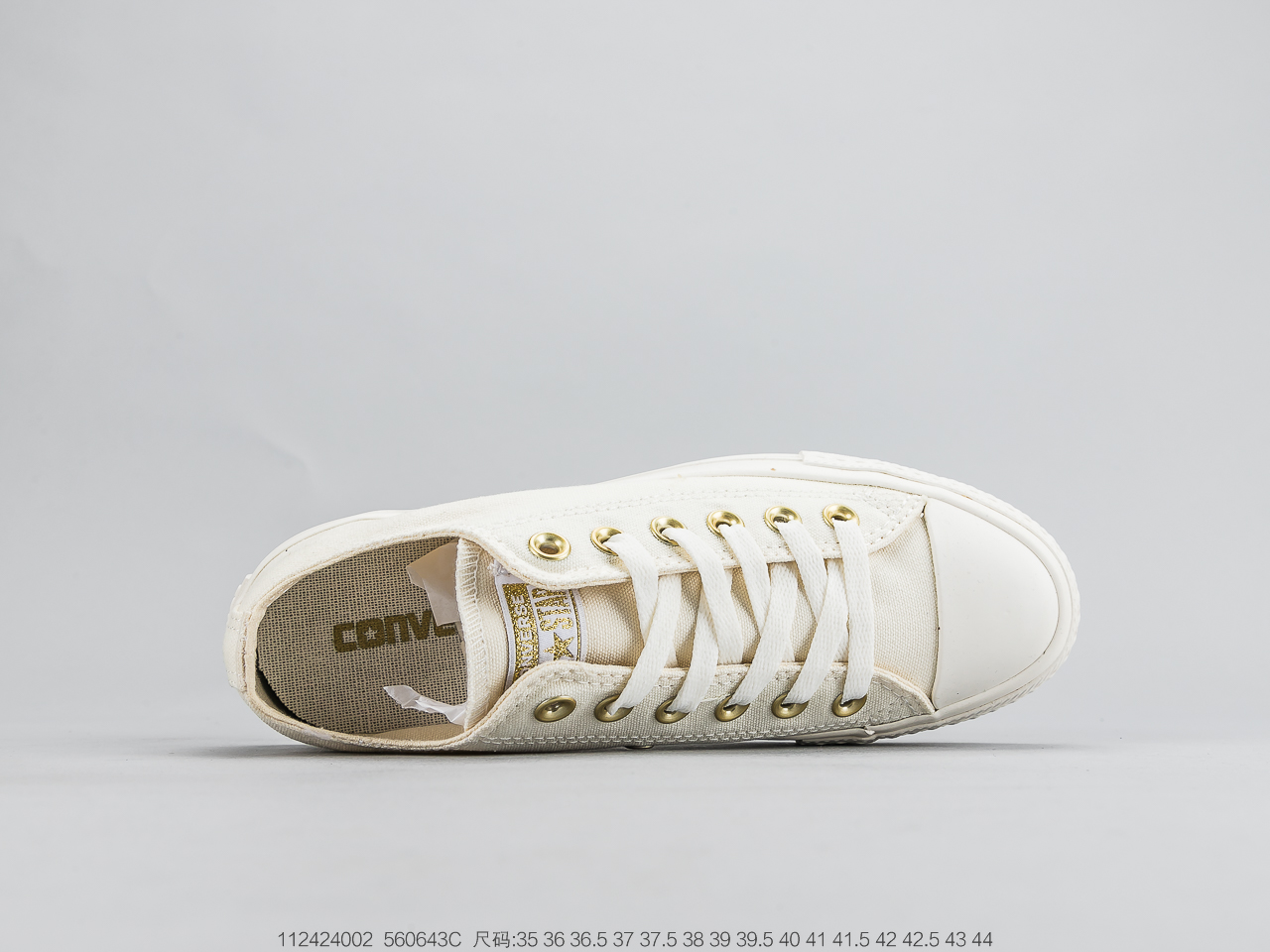 110 匡威Converse All Star  匡威 米白金标高低帮帆布鞋米白金标终于迎来补出