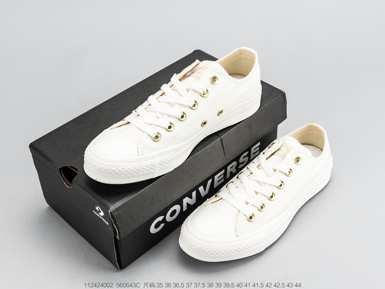 110 匡威Converse All Star  匡威 米白金标高低帮帆布鞋米白金标终于迎来补出