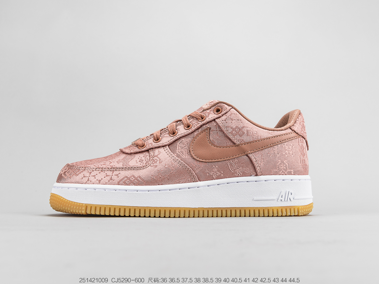 500公司级 耐克陈冠希凝结集团CLOT x  藤原浩闪电Fragment Design x Nike Air Force 1 JT PremiumGame Black 空军一号经典低帮百搭休闲运动板鞋“丝绸+闪电”  CJ5290-600