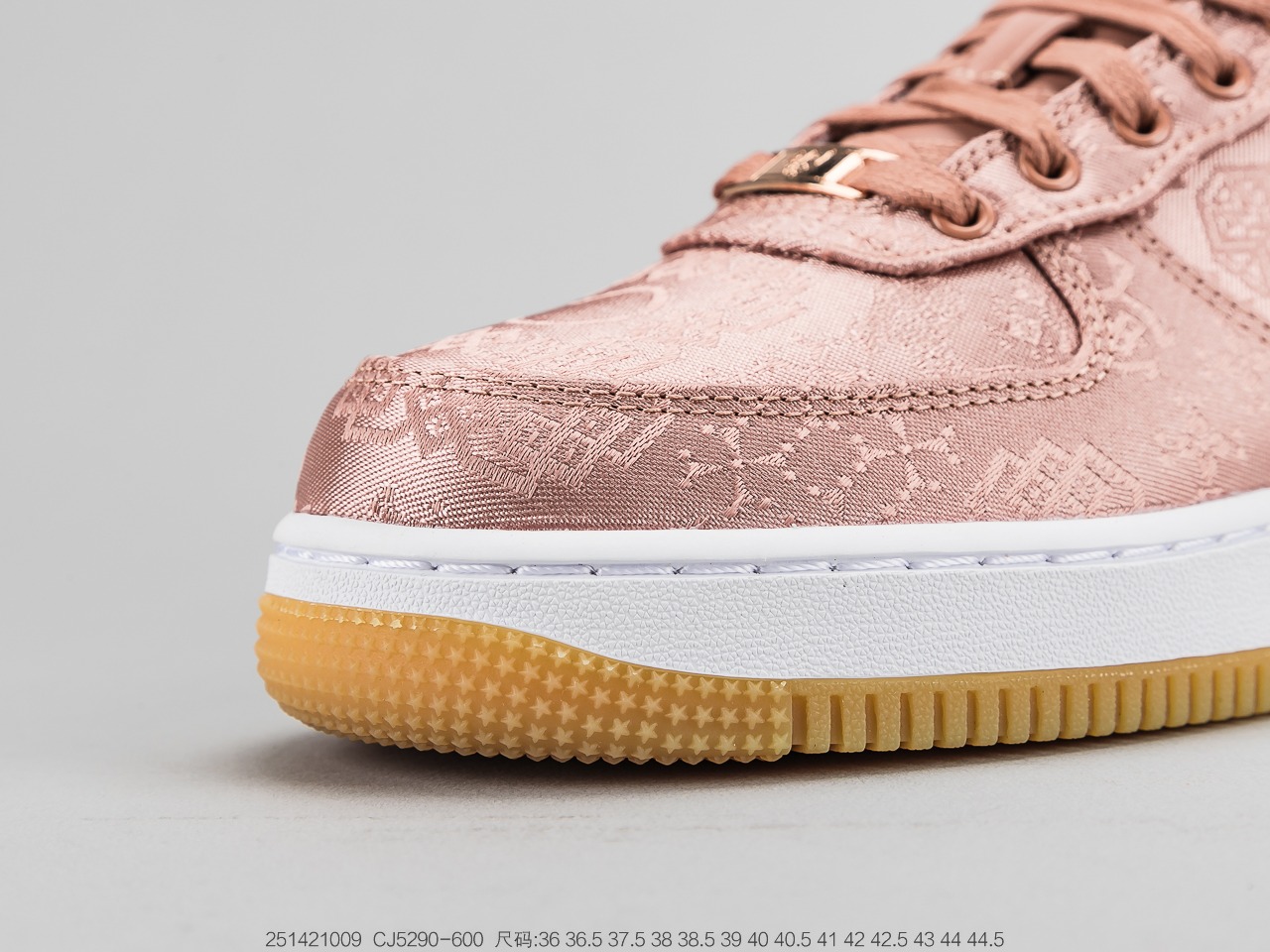 500公司级 耐克陈冠希凝结集团CLOT x  藤原浩闪电Fragment Design x Nike Air Force 1 JT PremiumGame Black 空军一号经典低帮百搭休闲运动板鞋“丝绸+闪电”  CJ5290-600