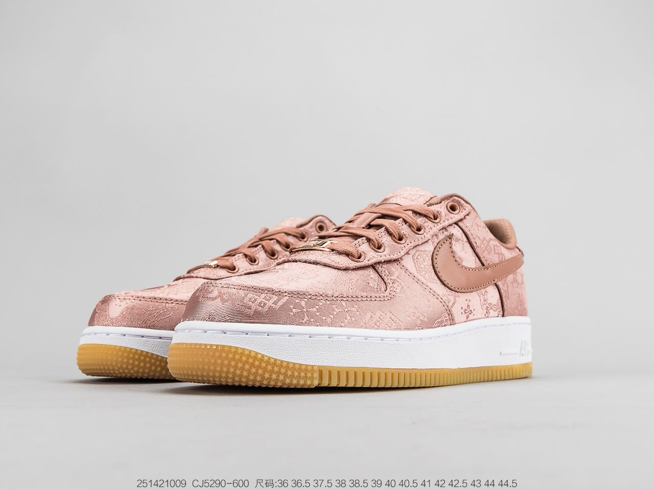 500公司级 耐克陈冠希凝结集团CLOT x  藤原浩闪电Fragment Design x Nike Air Force 1 JT PremiumGame Black 空军一号经典低帮百搭休闲运动板鞋“丝绸+闪电”  CJ5290-600