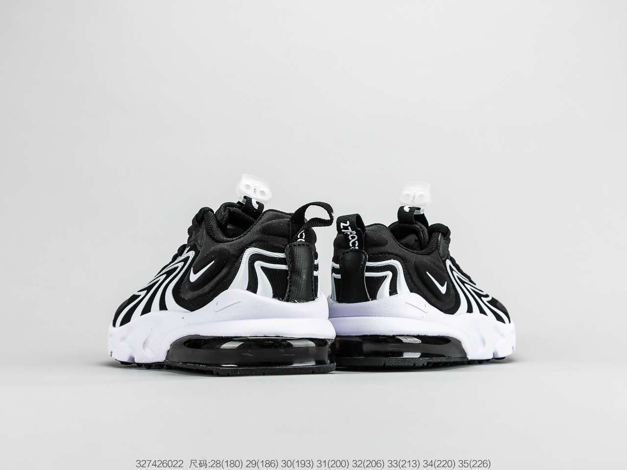 120童鞋 耐克Nike Air Max 270 React 气垫慢跑童鞋原盒配置
