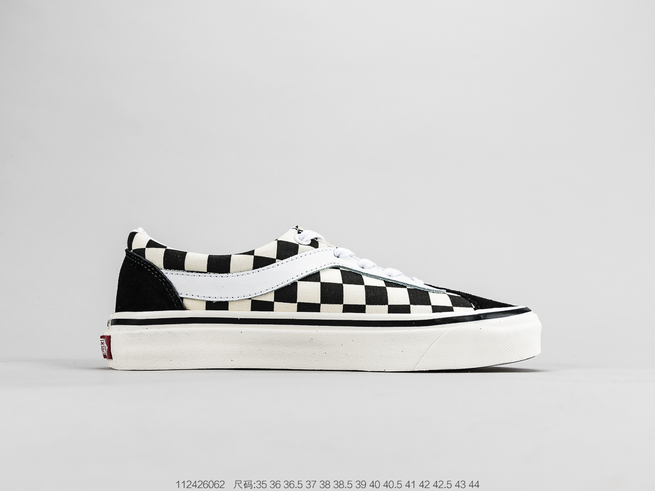140 吴亦凡同款棋盘格 范斯VANS Checkerboard Bold N经典复古休闲运动硫化百搭“黑白棋盘格子”情侣款滑板鞋