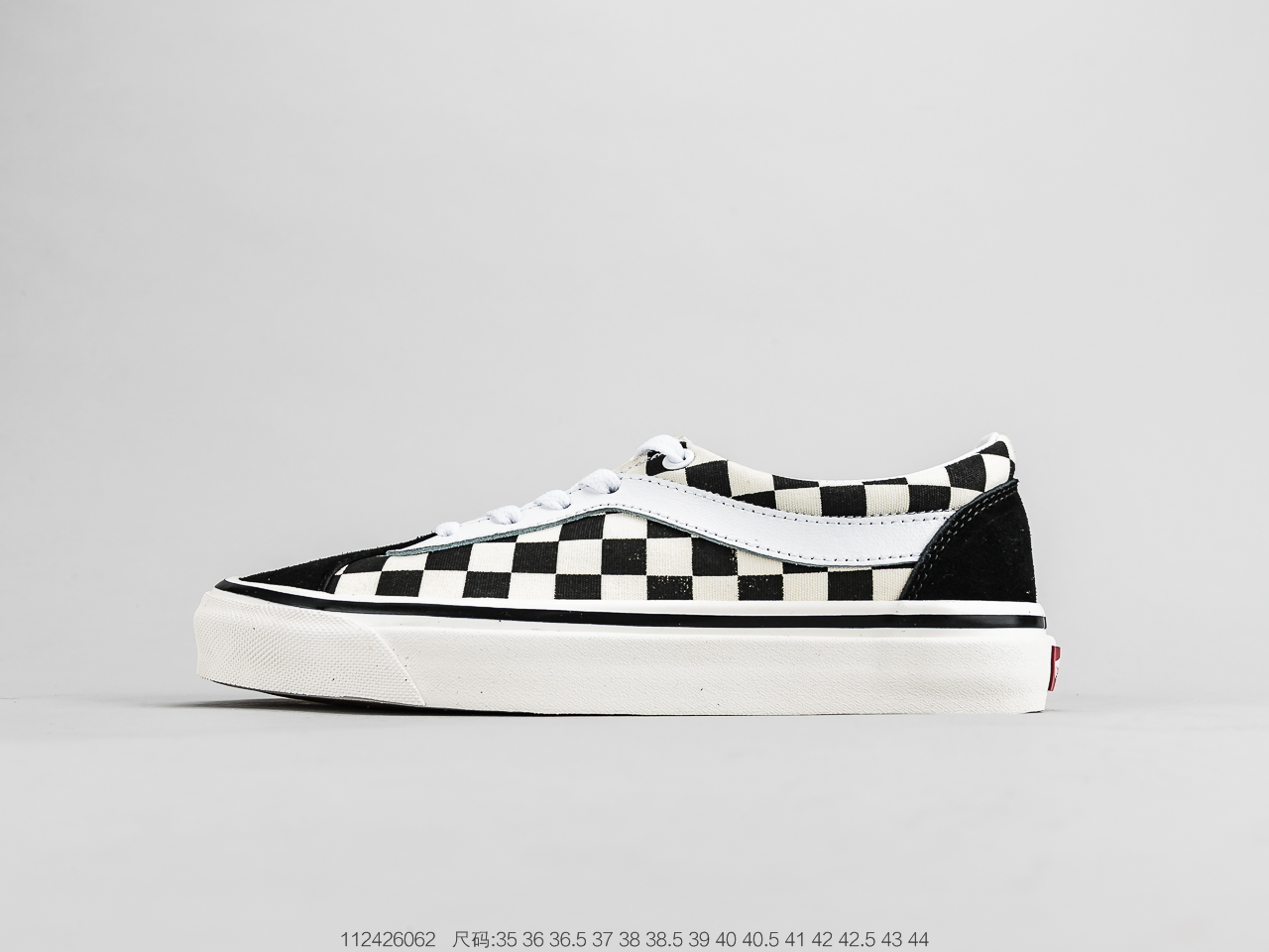 140 吴亦凡同款棋盘格 范斯VANS Checkerboard Bold N经典复古休闲运动硫化百搭“黑白棋盘格子”情侣款滑板鞋