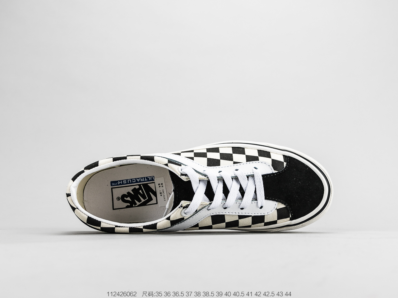 140 吴亦凡同款棋盘格 范斯VANS Checkerboard Bold N经典复古休闲运动硫化百搭“黑白棋盘格子”情侣款滑板鞋