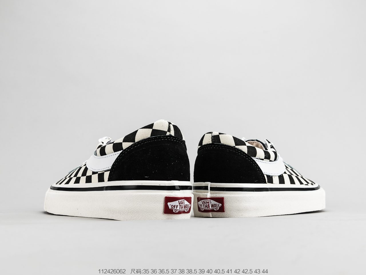 140 吴亦凡同款棋盘格 范斯VANS Checkerboard Bold N经典复古休闲运动硫化百搭“黑白棋盘格子”情侣款滑板鞋
