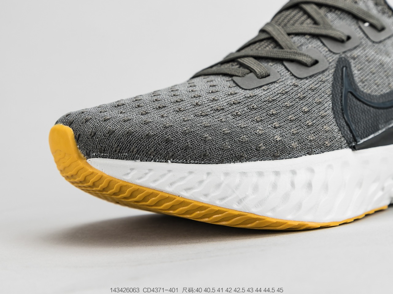 190公司级 耐克Nike Epic React Flyknit 瑞亚全新系列编织透气休闲运动跑步鞋 CD4371-401