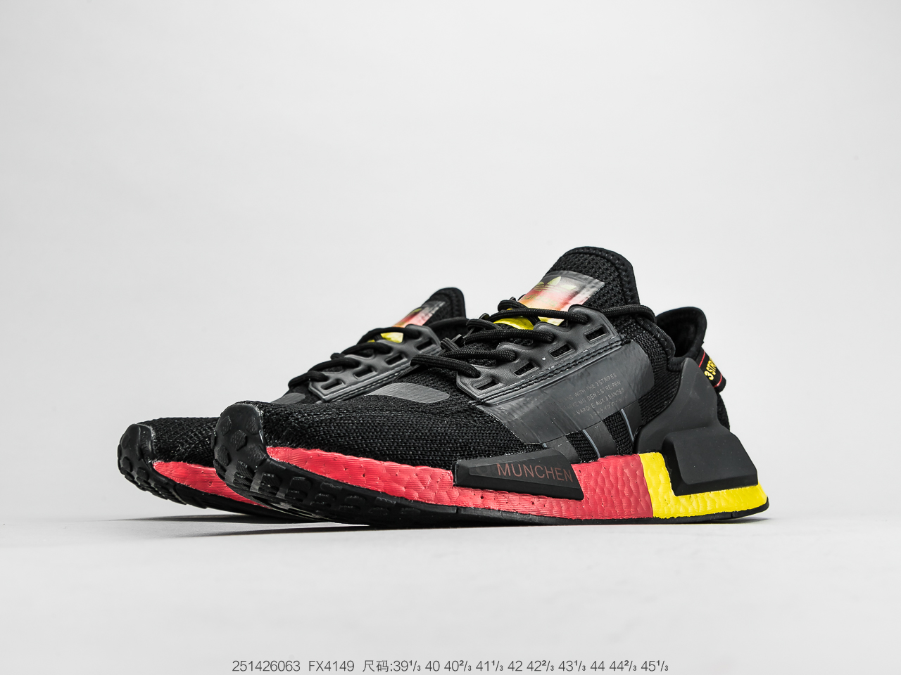 190公司级真爆 阿迪达斯Adidas NMD R-1 街头风经典百搭跑步鞋  FX4149