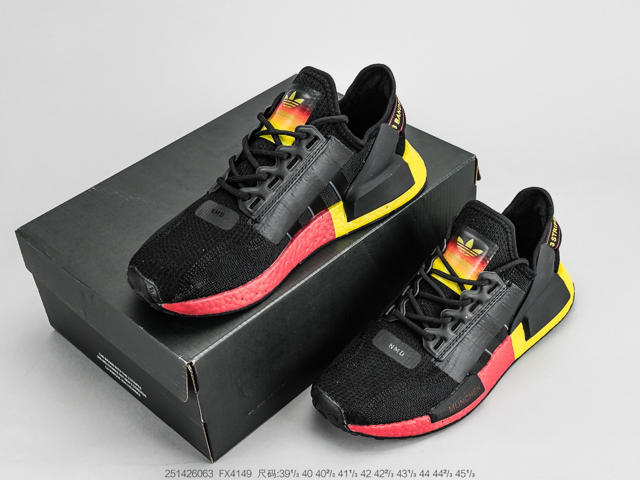 190公司级真爆 阿迪达斯Adidas NMD R-1 街头风经典百搭跑步鞋  FX4149