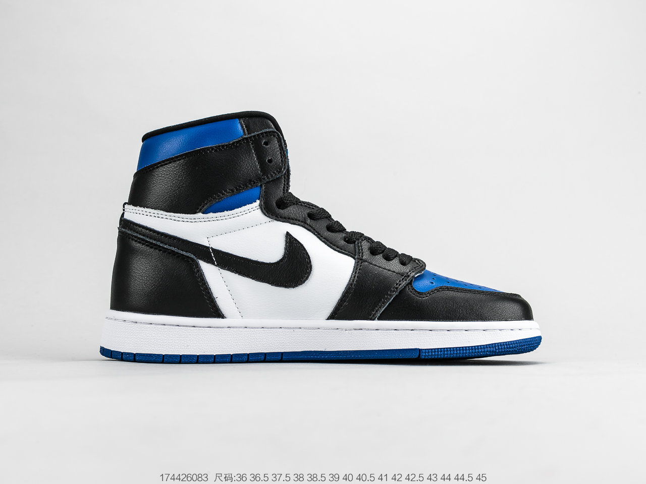 200 乔1 Air Jordan 1 Retro OGGame RoyalAJ1代经典复古经典高帮百搭文化篮球鞋“蓝黑脚趾” 555088-041