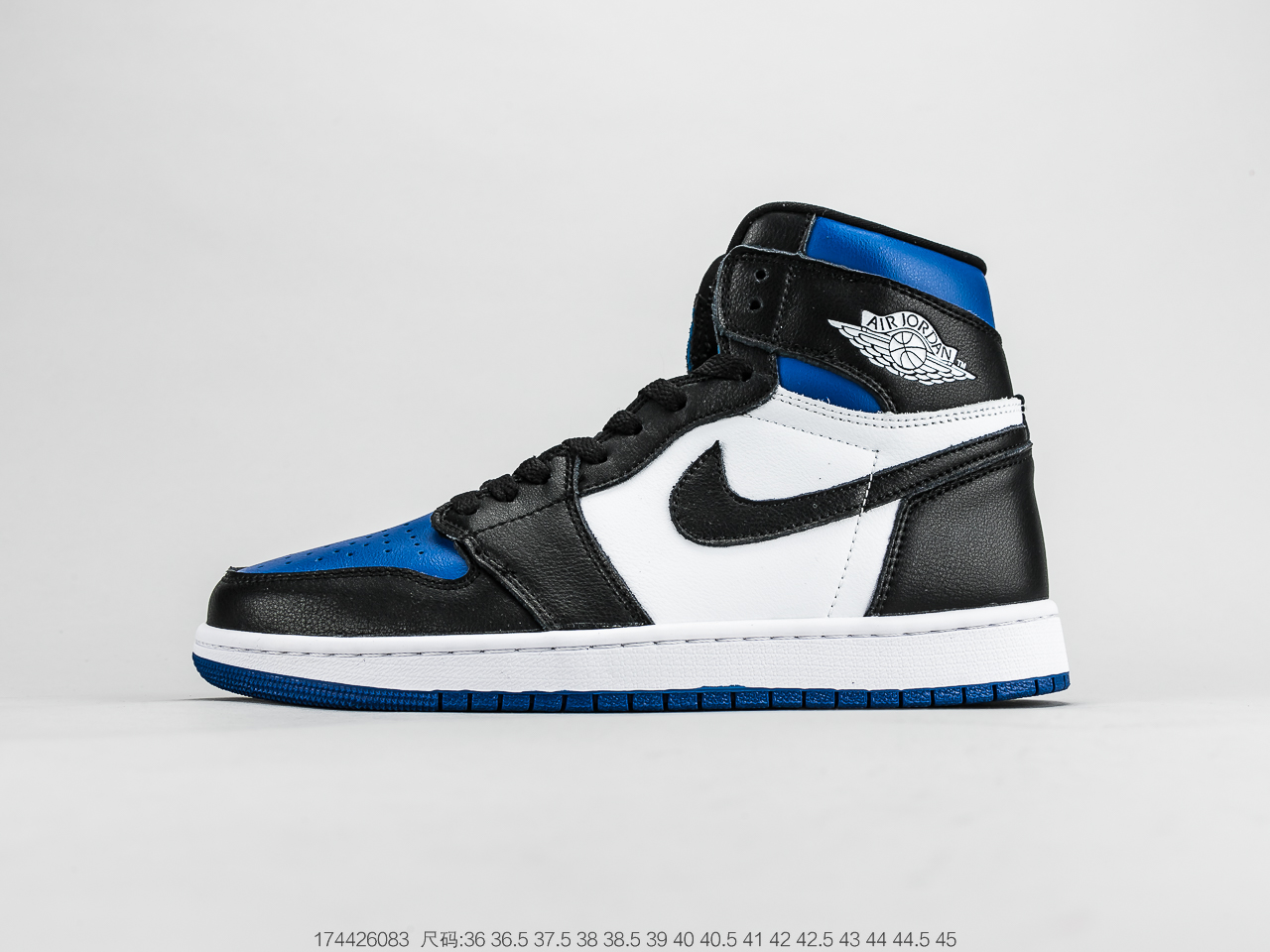 200 乔1 Air Jordan 1 Retro OGGame RoyalAJ1代经典复古经典高帮百搭文化篮球鞋“蓝黑脚趾” 555088-041