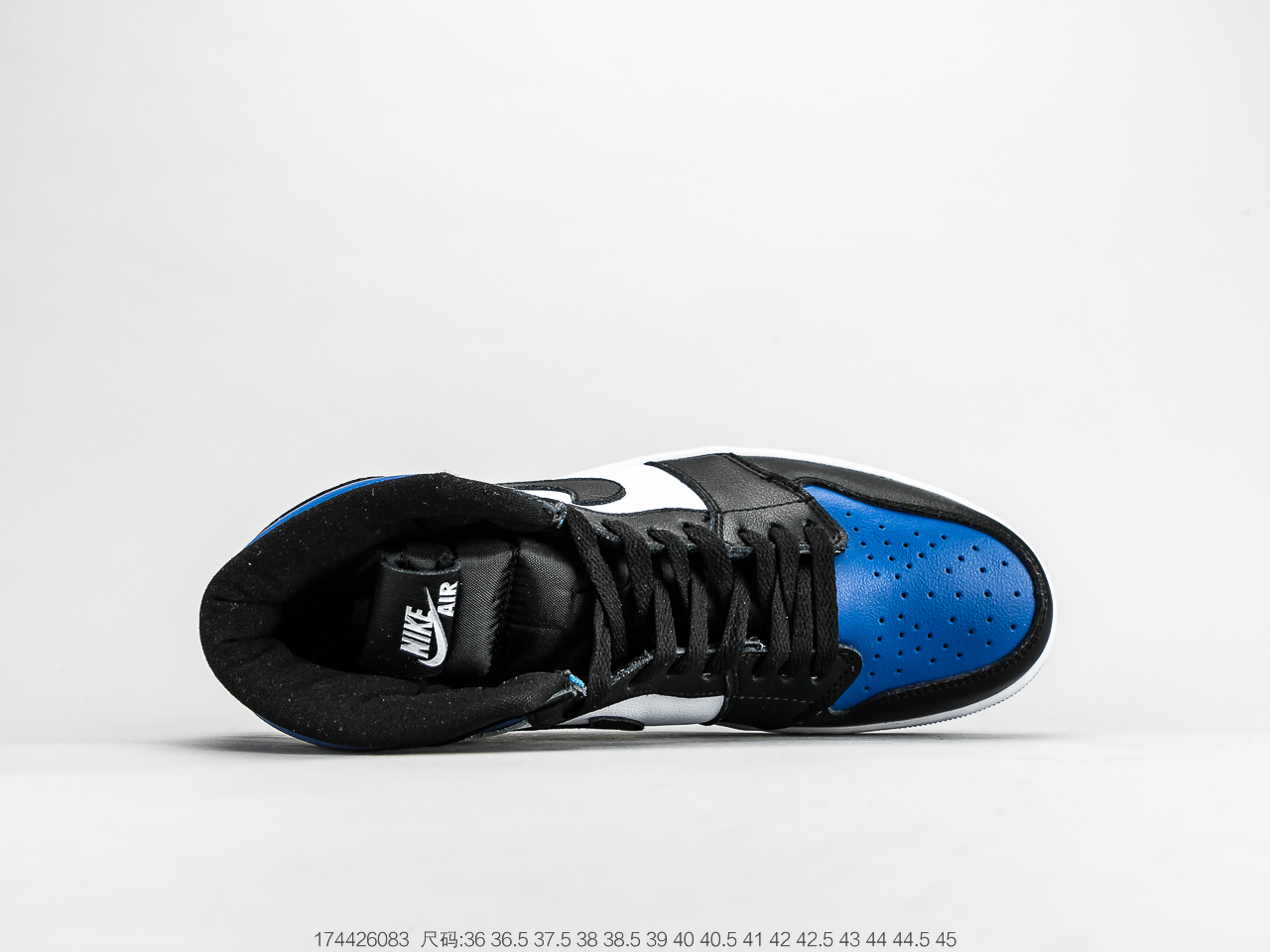 200 乔1 Air Jordan 1 Retro OGGame RoyalAJ1代经典复古经典高帮百搭文化篮球鞋“蓝黑脚趾” 555088-041